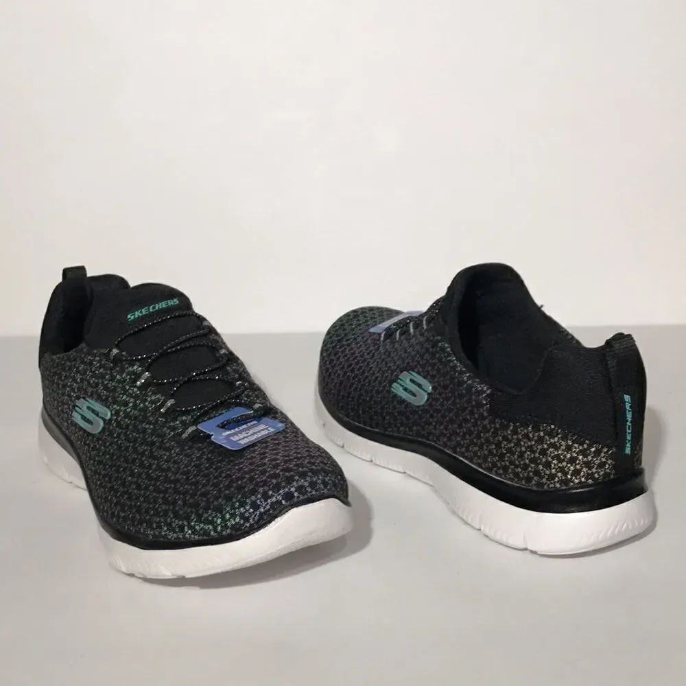 Skechers Summits Glowing Iris Washable Mesh Bungee Sneakers - Picture 4 of 8